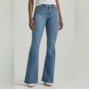 Lee WOMEN'S LEGENDARY FLARE JEAN in Elevated Retro Blue, 8 Short, NEW